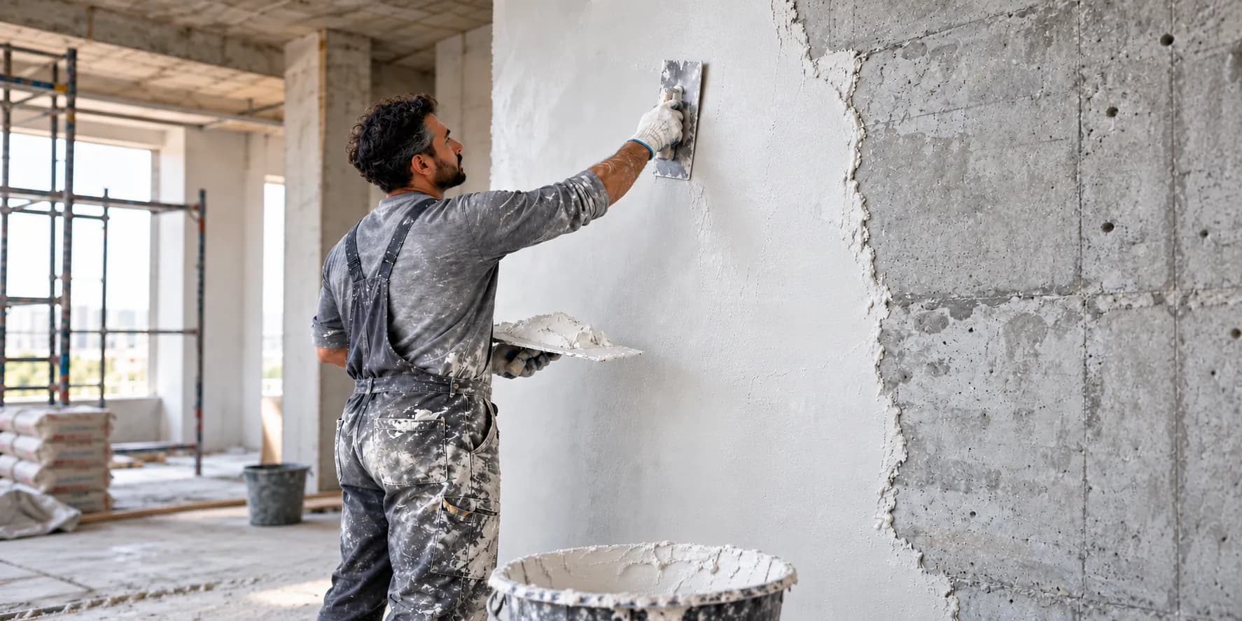 انتخاب گچ برای بتن